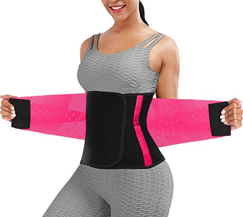 ChongErfei Taillentrainer für Damen – Taillentrainer zum Abnehmen – Taillentrimmer (Hot Pink, Größe L) von ChongErfei