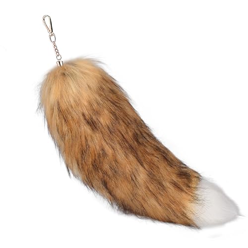 Faux Fur Fox Tail Keychain Therian Kunstfell Fuchsschwanz Anhänger Fuchs Schwanze Furry (1) von ChongKuan