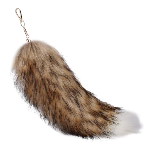 Faux Fur Fox Tail Keychain Therian Kunstfell Fuchsschwanz Anhänger Fuchs Schwanze Furry (2) von ChongKuan
