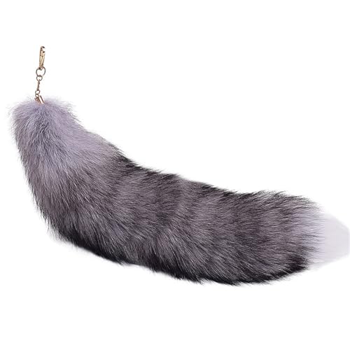 Faux Fur Fox Tail Keychain Therian Kunstfell Fuchsschwanz Anhänger Fuchs Schwanze Furry (5) von ChongKuan