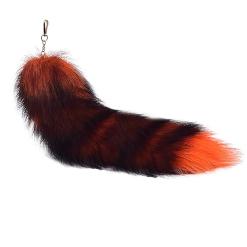 Faux Fur Fox Tail Keychain Therian Kunstfell Fuchsschwanz Anhänger Fuchs Schwanze Furry (9) von ChongKuan