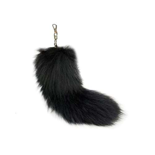 Fuchsschwanz Anhänger Kunstfell Faux Fur Fox Tail Keychain Therian Fuchs Schwanze Furry (15) von ChongKuan