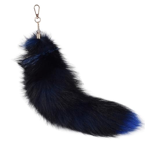 Fuchsschwanz Anhänger Kunstfell Faux Fur Fox Tail Keychain Therian Fuchs Schwanze Furry (26) von ChongKuan