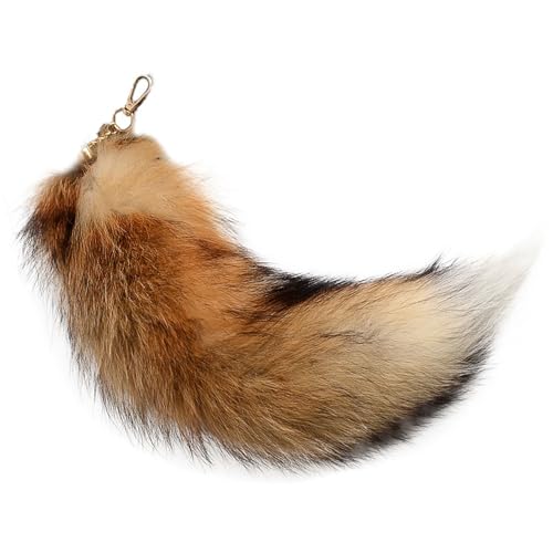 Fuchsschwanz Anhänger Kunstfell Faux Fur Fox Tail Keychain Therian Fuchs Schwanze Furry (28) von ChongKuan