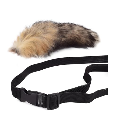 Fuchsschwanz Anhänger Kunstfell Faux Fur Fox Tail Keychain Therian Fuchs Schwanze Furry (3) von ChongKuan