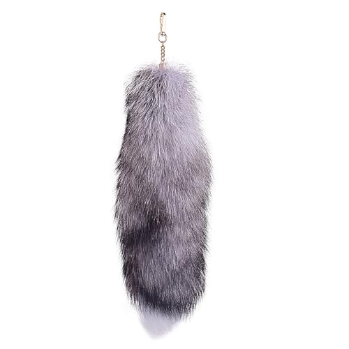 Fuchsschwanz Anhänger Kunstfell Faux Fur Fox Tail Keychain Therian Fuchs Schwanze Furry (6) von ChongKuan