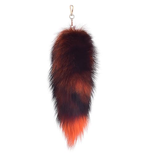 Fuchsschwanz Anhänger Kunstfell Faux Fur Fox Tail Keychain Therian Fuchs Schwanze Furry (8) von ChongKuan