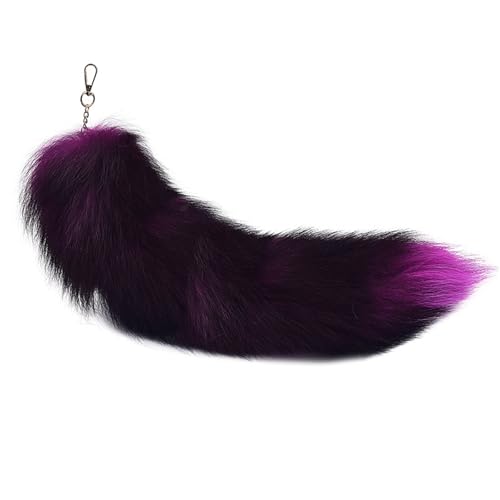 Therian Tail Kunstfell Fuchsschwanz Anhänger Faux Fur Fox Keychain Fuchs Schwanze Furry (11) von ChongKuan