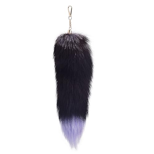 Therian Tail Kunstfell Fuchsschwanz Anhänger Faux Fur Fox Keychain Fuchs Schwanze Furry (9) von ChongKuan