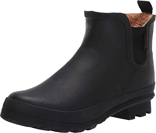 Chooka Damen wasserdichte Plüschstiefelette Chelsea Gummistiefel, Delridge Black, 40 EU von Chooka