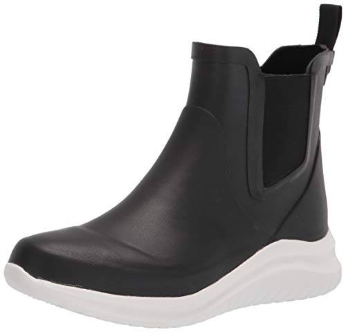 Chooka Damen wasserdichte Bellevue Rain Chelsea mit Hybrid-Sport-Laufsohle Gummistiefel, Schwarz, 41.5 EU von Chooka