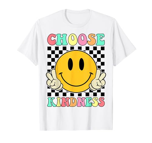 Wählen Sie Kindness Retro Groovy Sei Kind Inspirierend T-Shirt Wählen Sie Kindness Retro Groovy Sei Kind Inspirierend T-Shirt von Choose Kindness Be Kind Inspirational