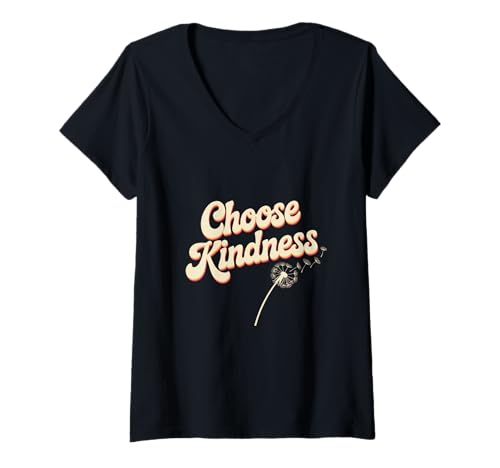 Damen Wählen Sie Freundlichkeitszitate Wählen Sie Freundlichkeit T-Shirt mit V-Ausschnitt Damen Wählen Sie Freundlichkeitszitate Wählen Sie Freundlichkeit T-Shirt mit V-Ausschnitt von Choose Kindness Shirt