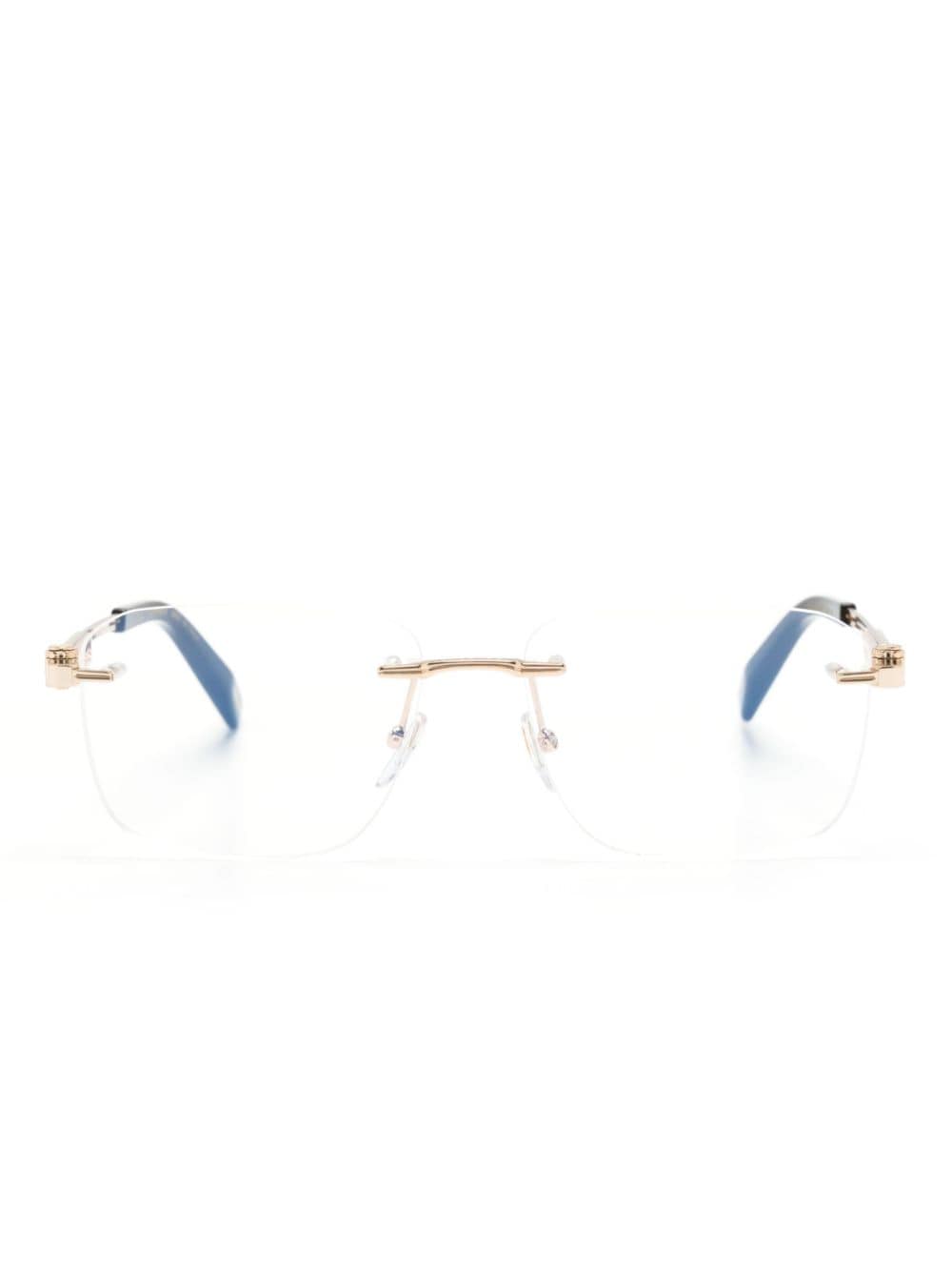 Chopard Eyewear Brille mit eckigem Gestell - Gold von Chopard Eyewear