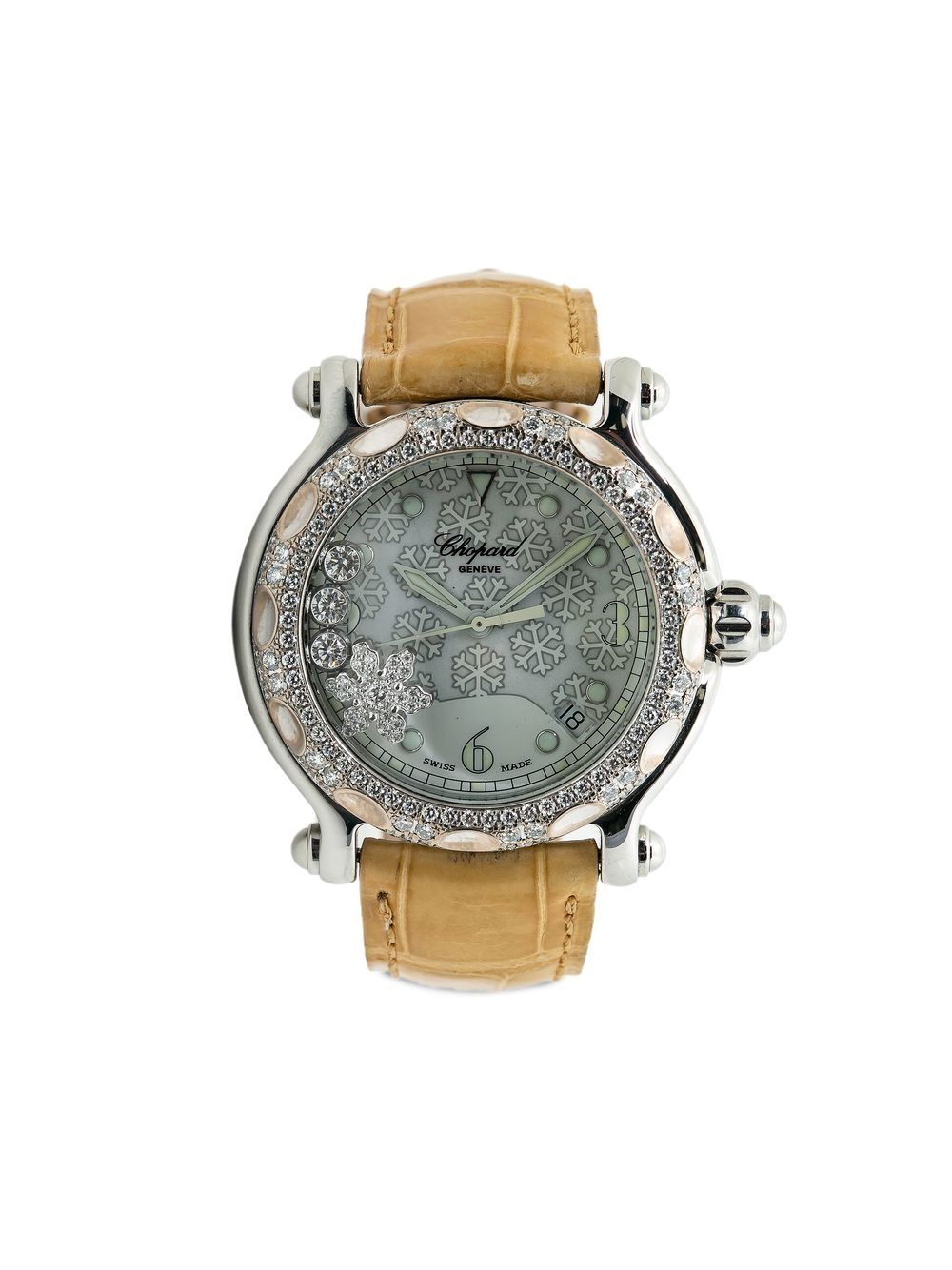 Chopard Pre-Owned Pre-owned Happy Sport 38mm - Weiß von Chopard Pre-Owned