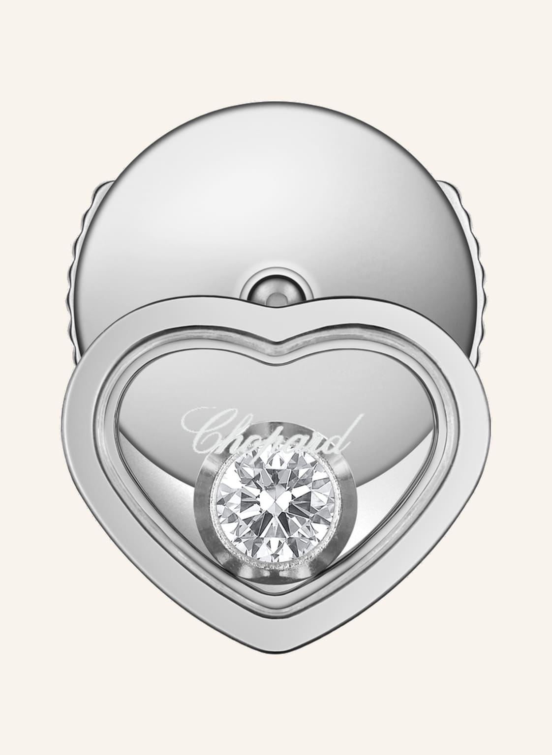 Chopard Einzelohrring My Happy Hearts silber von Chopard