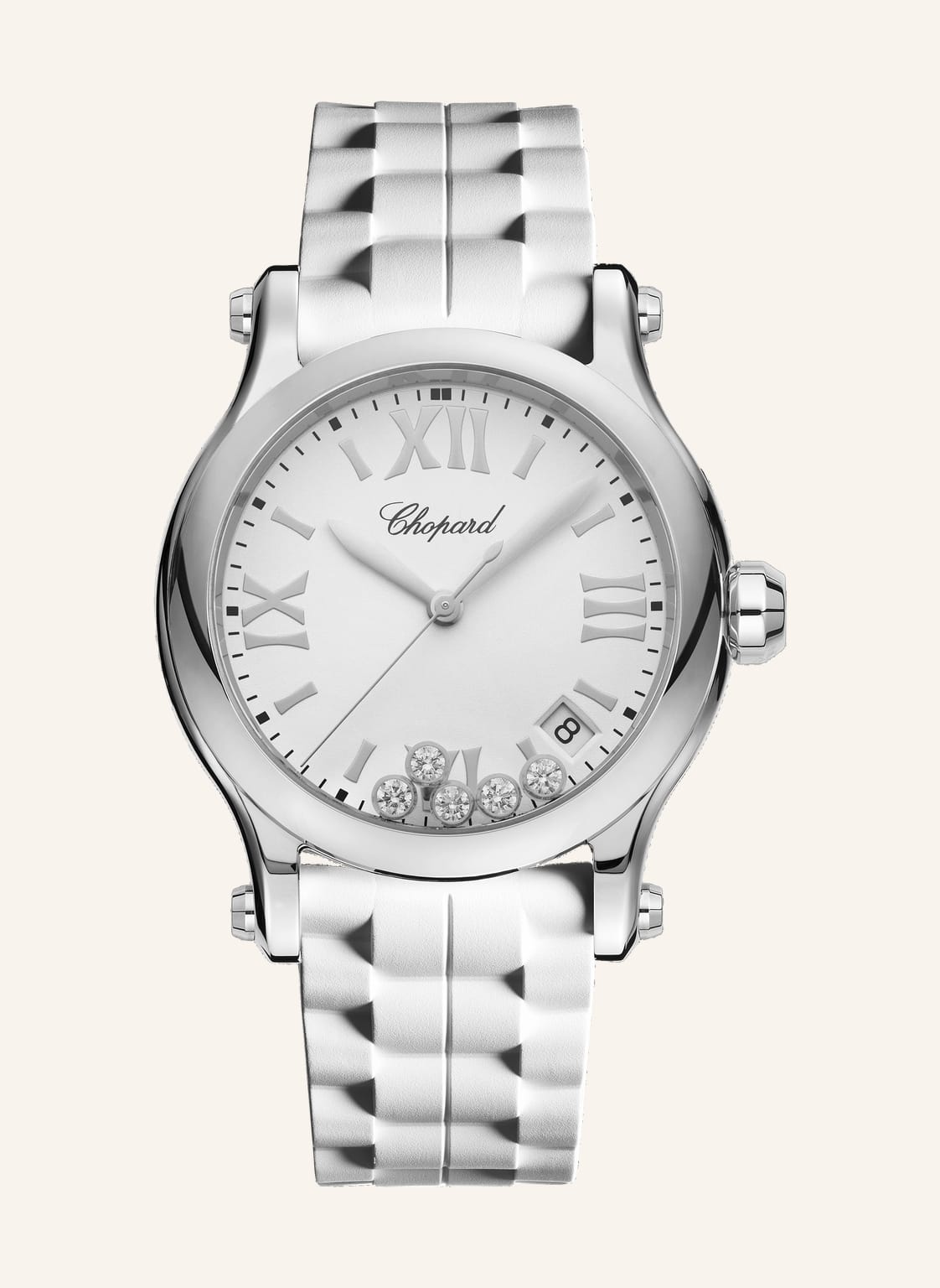 Chopard Uhr Happy Sport silber von Chopard