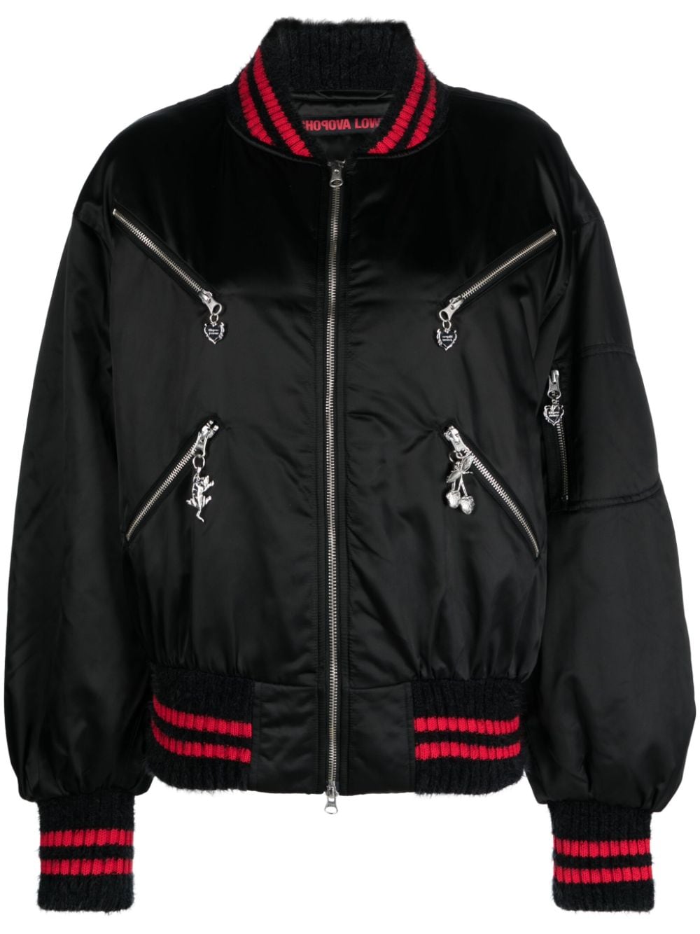 Chopova Lowena Bomberjacke mit Logo-Stickerei - Schwarz von Chopova Lowena