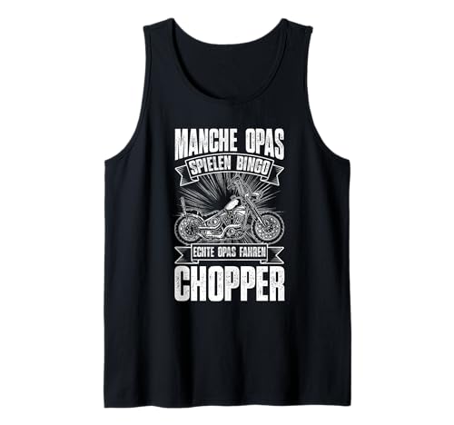 Herren MANCHE OPAS SPIELEN BINGO ECHTE OPAS FAHREN CHOPPER Tank Top von Chopper Liebhaber Opas Geschenk Motiv