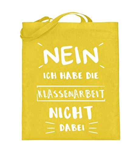 Chorchester Klassenarbeit nicht dabei für Lehrer - Jutebeutel (mit langen Henkeln) von Chorchester