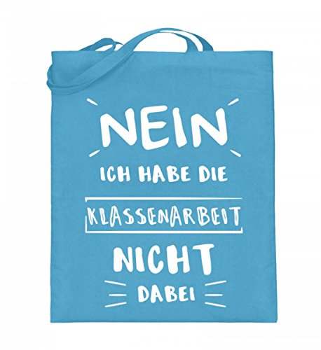 Chorchester Klassenarbeit nicht dabei für Lehrer - Jutebeutel (mit langen Henkeln) von Chorchester