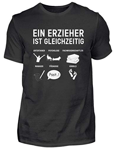Für Jeden Erzieher Und Kindergärtner - Herren Shirt -XL-Schwarz von Chorchester