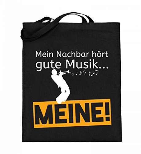 Hochwertiger Jutebeutel (mit langen Henkeln) - Perfekt für Trompeterinnen und Trompeter von Chorchester