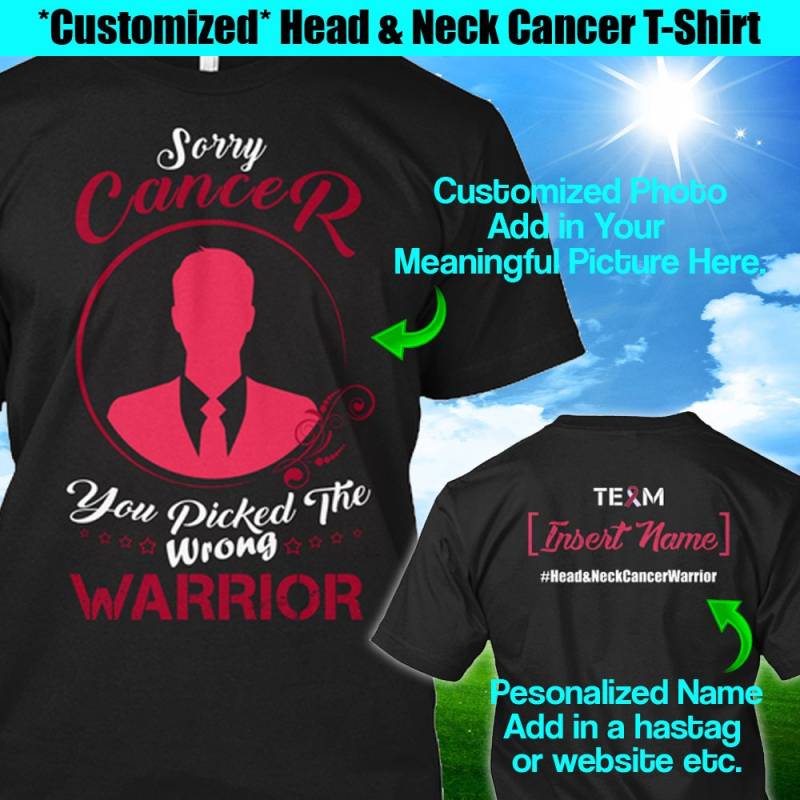 Personalisiertes Kopf-Hals-Krebs-Aufklärungs-Shirt, Burgunderfarbenes Band-Krieger-T-Shirt, Benutzerdefiniertes Team Name Kämpfer Überlebender von ChosenchicStudio