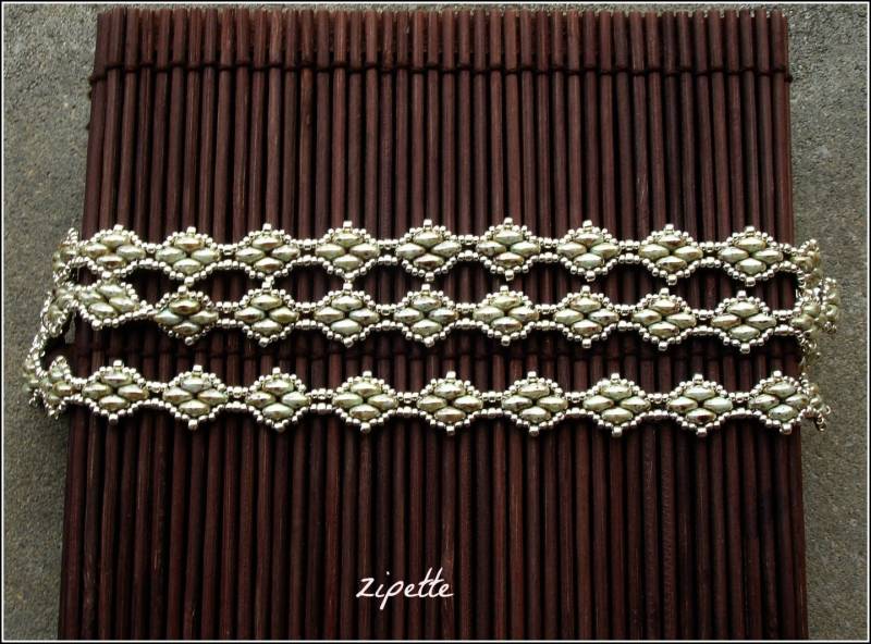 Marmoriertes Grünes Und Silbernes Senseous Armband Marmoriertes Grünes Und Silbernes Senseous Armband von Chouettesbijoux