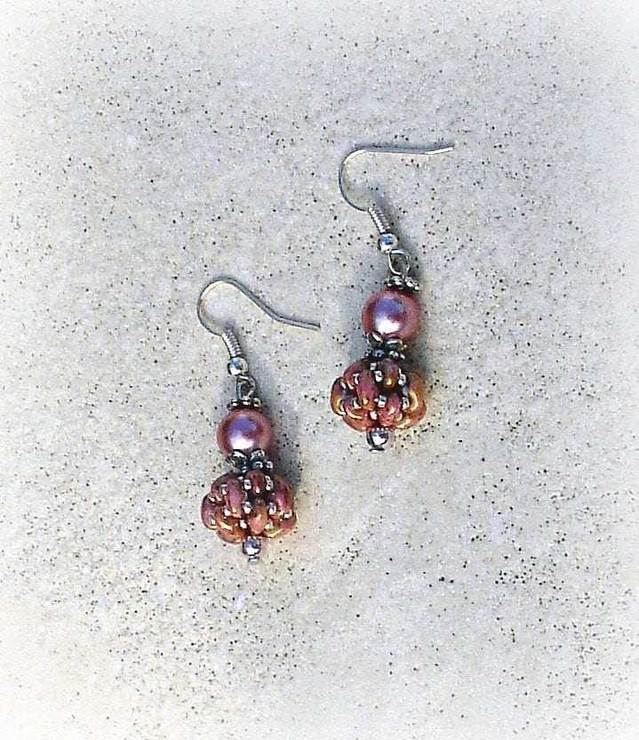 Ohrringe Vintage Roségold Ohrringe Vintage Roségold von Chouettesbijoux