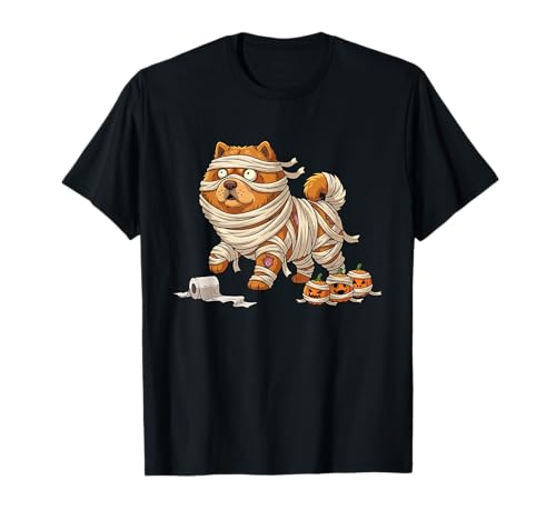 Lustiger Chow Chow Mama Kürbis Halloween Kinder Herren Damen T-Shirt von Chow Chow Lovers Cute Halloween Outfits Boy Girl