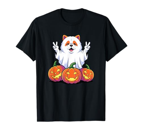 Lustiger Chow-Chow Ghost Pumpkin Boo Halloween Kinder Herren Damen T-Shirt Lustiger Chow-Chow Ghost Pumpkin Boo Halloween Kinder Herren Damen T-Shirt von Chow Chow Lovers Halloween Ghost Pumpkin Outfits