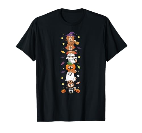 Lustiger Chow Chow Hexe Vampir Halloween Kinder Herren Damen T-Shirt Lustiger Chow Chow Hexe Vampir Halloween Kinder Herren Damen T-Shirt von Chow Chow Lovers Halloween Skeleton Mummy Outfit