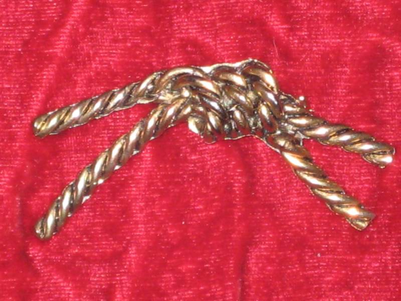 Vintage Verknotete Seil Brosche von ChowMamaJewelry