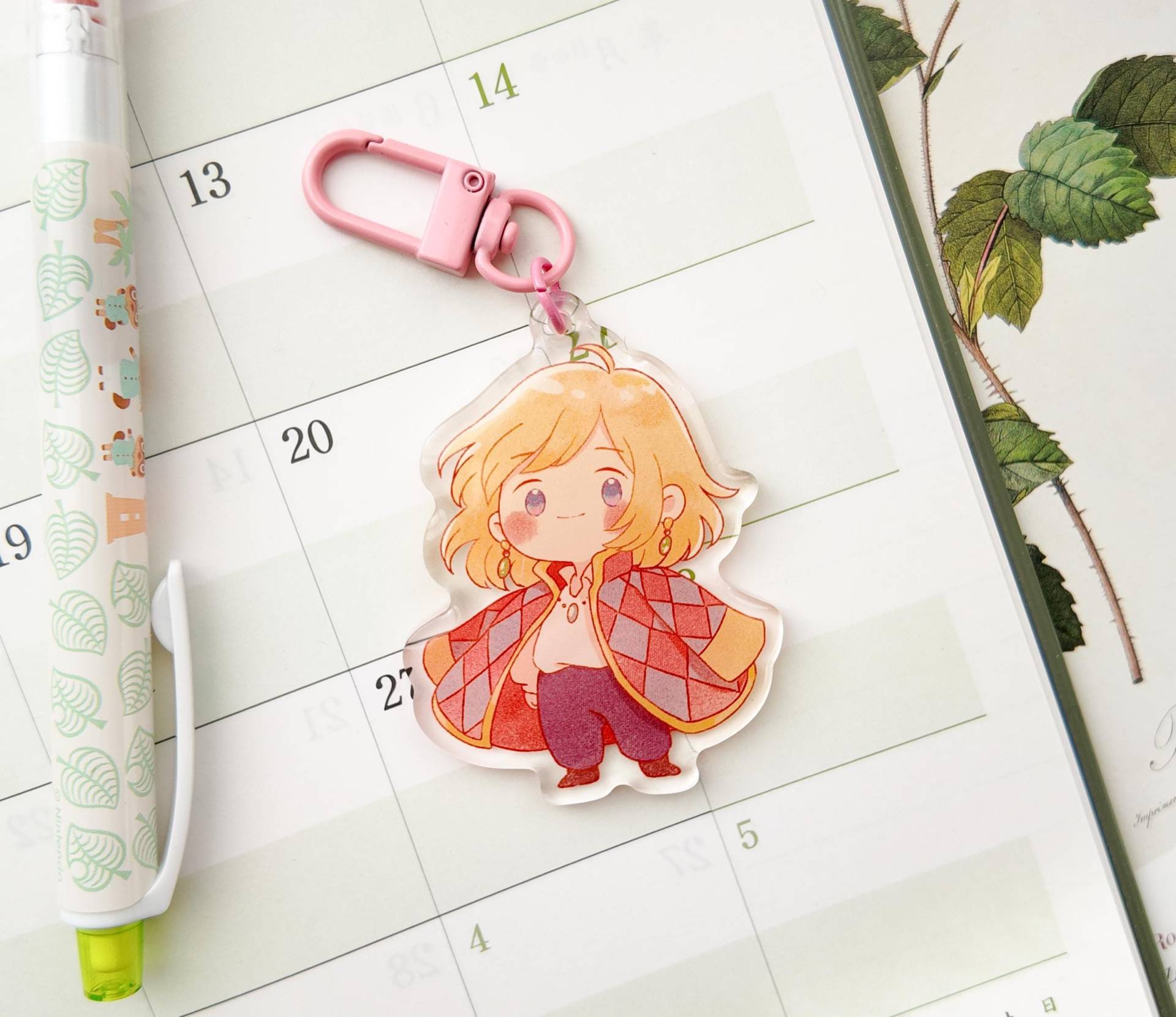 Cute Chibi Magician Boy Keychain von Chowlie