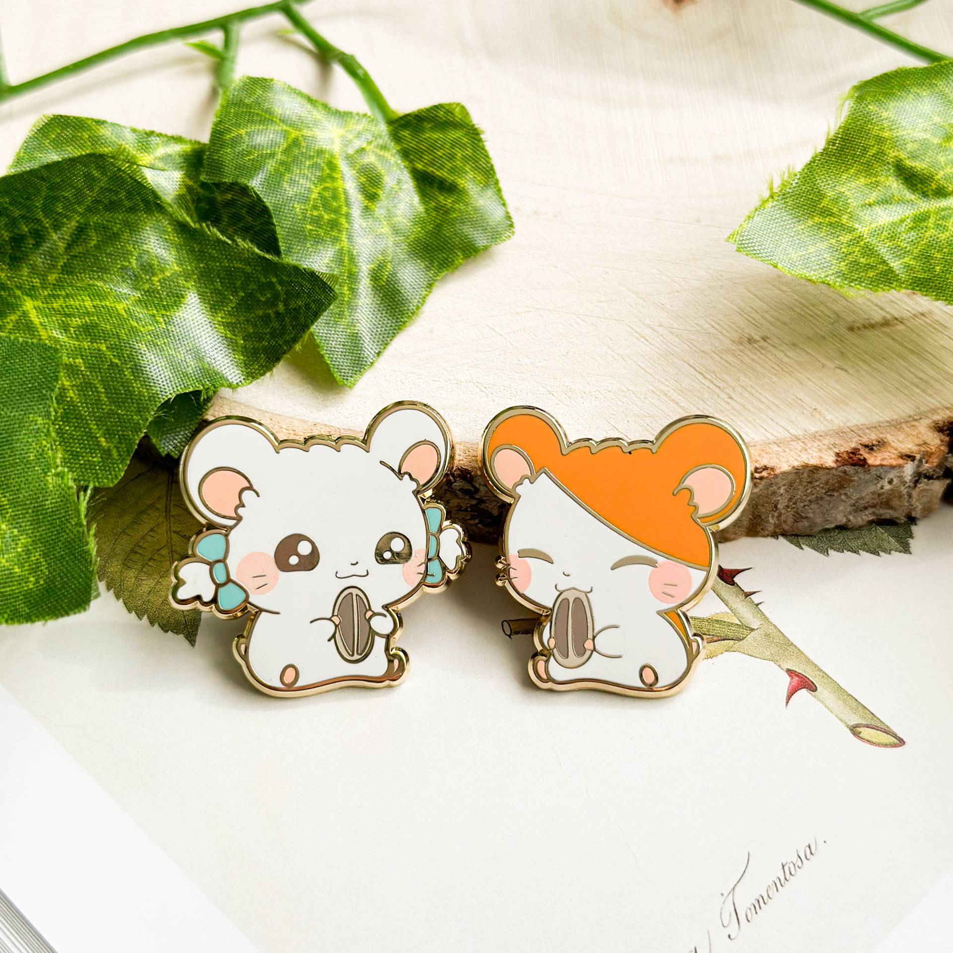 Hamtaro X Bijou Enamel Pin Set von Chowlie
