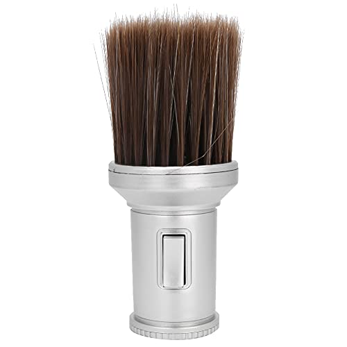 Neck Duster, Multifunktionale Kammbürste für Gebrochenes Haar Neck Duster Brush Herren Bartbürste Rasierpinsel für den Friseursalon Haushalt (Silber) von Chrees