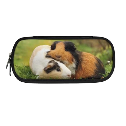 Chririnla Schulbedarf, Federmäppchen, Jungen, Mädchen, Teenager, Stiftetasche, Wolf, Federmäppchen, Kinder, Geldbörse, Reise-Make-up-Tasche, Entzückendes Meerschweinchen von Chririnla