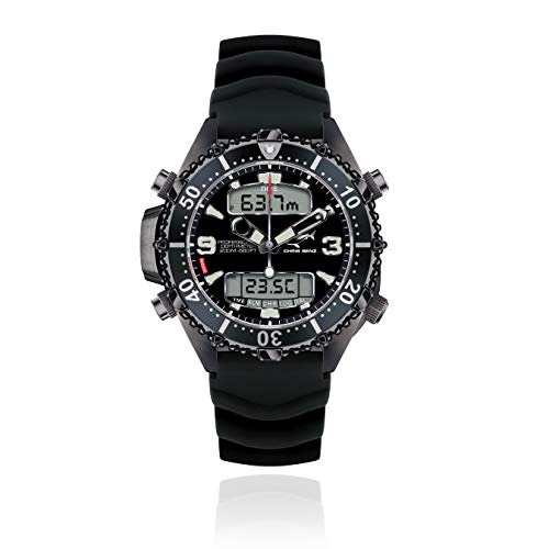 CHRIS BENZ Depthmeter Digital 200M Special Edition Taucheruhr, StachelrochenGrau von Chris Benz