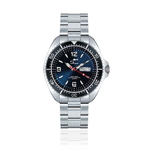 CHRIS BENZ ONE Man 200M Taucheruhr mit Metallband, Tiefseeblau von Chris Benz