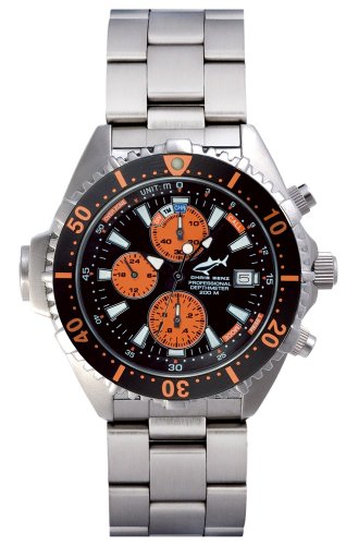 Chris Benz Depthmeter Chronograph CB-C-ORANGE-MB Sportliche Herrenuhr Tiefenmesser von Chris Benz