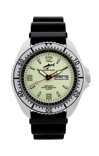 Chris Benz One Man CBO-N-SI-KB Elegante Herrenuhr Taucheruhr von Chris Benz