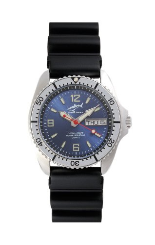 Chris Benz One Medium CBM-B-SI-KB Unisexuhr Taucheruhr von Chris Benz