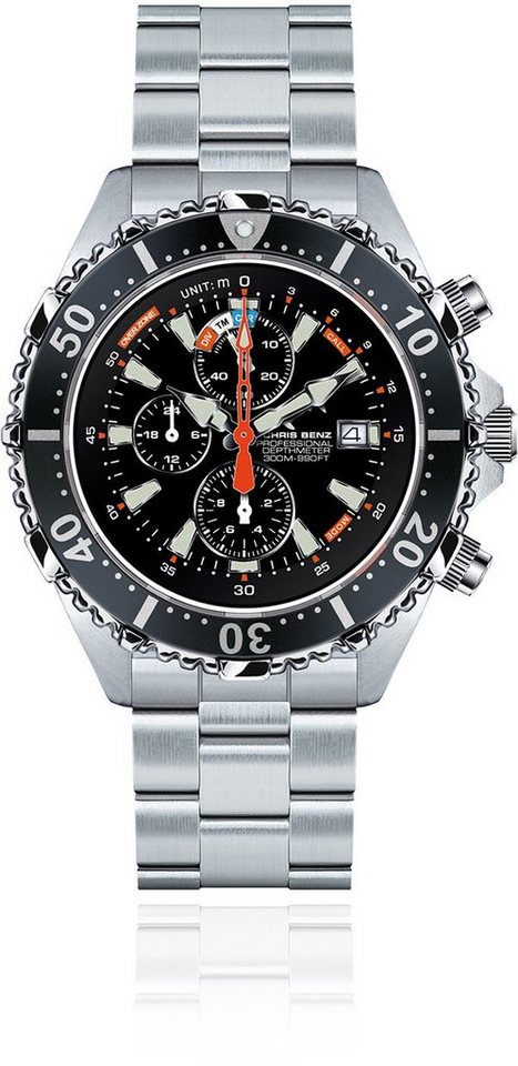 Chris Benz Quarzuhr Chris Benz Depthmeter Herrenuhr CB-C300X-S-MB von Chris Benz