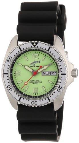 Chris Benz Unisex-Armbanduhr Analog Kautschuk CBM.N.KB.SI von Chris Benz