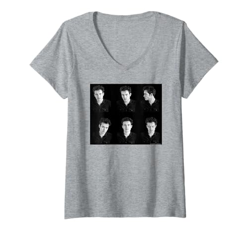 Damen Adam Ant Portraits Kontaktblatt Chris Duffy Fotografie T-Shirt mit V-Ausschnitt Damen Adam Ant Portraits Kontaktblatt Chris Duffy Fotografie T-Shirt mit V-Ausschnitt von Chris Duffy Photography