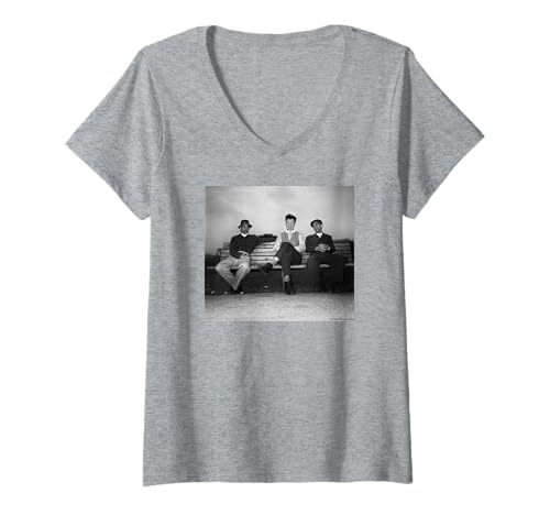 Damen Blue Rondo A La Turk Salsa-Popband Chris Duffy Photography T-Shirt mit V-Ausschnitt von Chris Duffy Photography