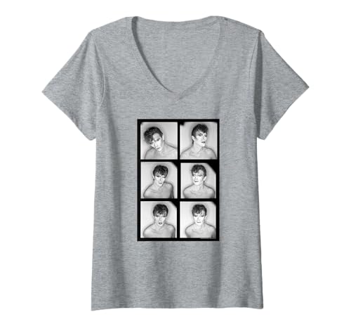 Damen David Bowie Scary Monsters Filmrolle Chris Duffy Fotografie T-Shirt mit V-Ausschnitt Damen David Bowie Scary Monsters Filmrolle Chris Duffy Fotografie T-Shirt mit V-Ausschnitt von Chris Duffy Photography