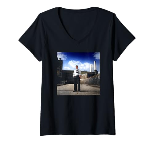 Damen Jimmy Nail Actor Aufwiedersehen Pet Chris Duffy Fotografie T-Shirt mit V-Ausschnitt Damen Jimmy Nail Actor Aufwiedersehen Pet Chris Duffy Fotografie T-Shirt mit V-Ausschnitt von Chris Duffy Photography