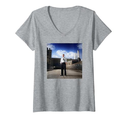 Damen Jimmy Nail Aufwiedersehen Chris Duffy Photography T-Shirt mit V-Ausschnitt von Chris Duffy Photography